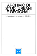 Archivio di Studi Urbani e Regionali N° 108